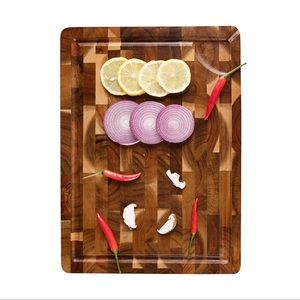 Organic Butcher Block Acacia Wood Chopping Board